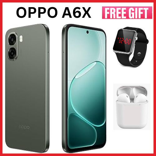 NEW ARRIVALS!!!! BRAND NEW OPPO A6X 4GB RAM + 256GB ROM, 6.75" 120Hz HD+ Display, 6100mAh Battery, 45W Fast Charge, Dual SIM with Side Fingerprint, 13MP Rear and 5MP Front Camera Phone Smartphone.