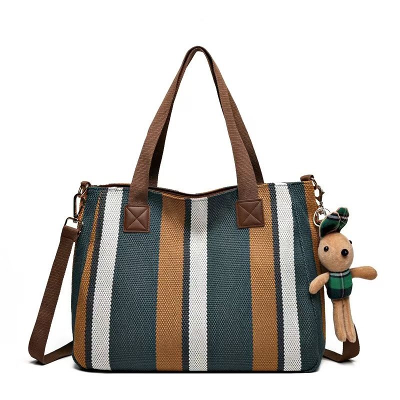 Mori Department Large Capacity Oblique SWpan Canvas Bag Women's New Fashion Daily All-in-one Shoulder Bag Class Commuting Tote Bag Whole Network Quality First Price Lowest