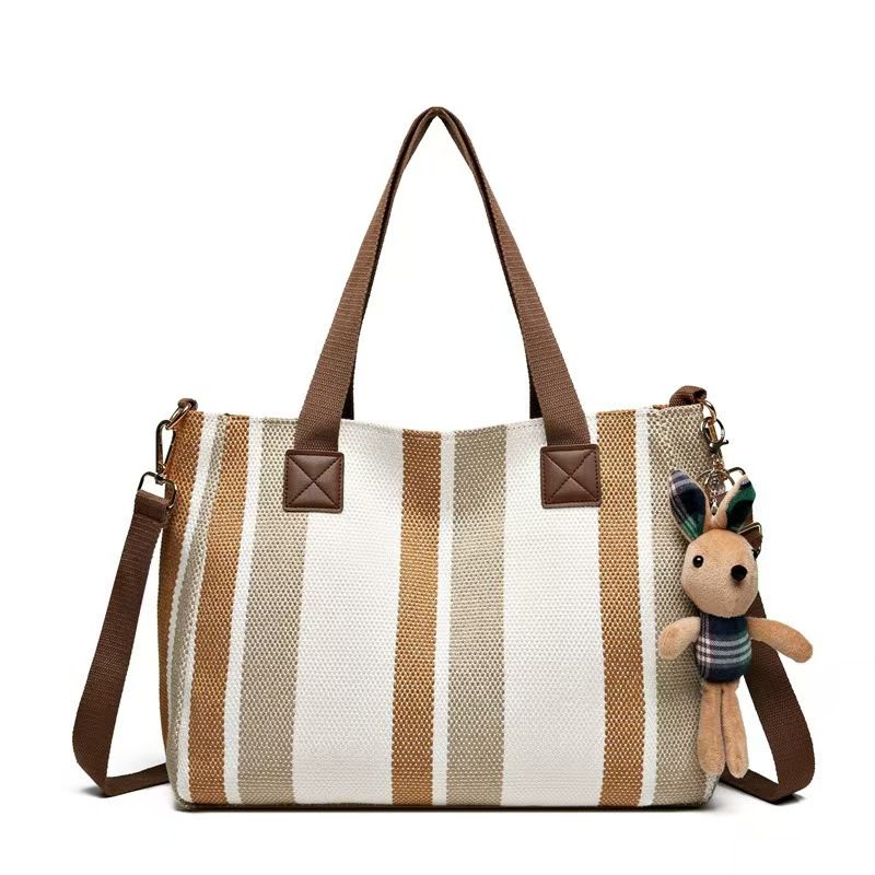 Mori Department Large Capacity Oblique SWpan Canvas Bag Women's New Fashion Daily All-in-one Shoulder Bag Class Commuting Tote Bag Whole Network Quality First Price Lowest