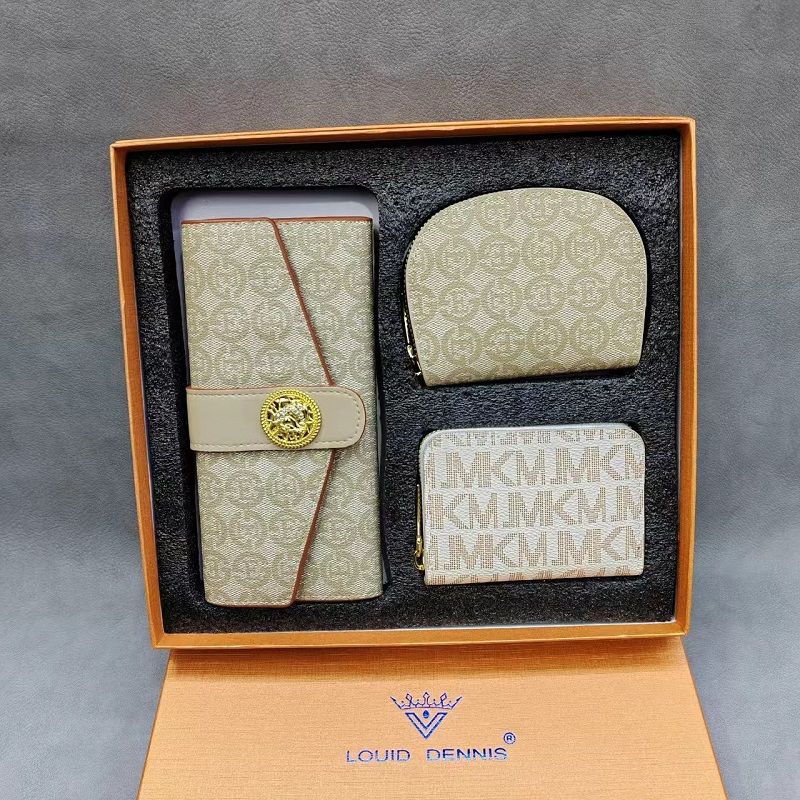 2024 The Web's Most Stylish 3-piece Gift Set With Money Bag, Card Bag And Long Purse For Women's New Year Gift For Women's Birthday Gift For Women's Clutch Bag For The Web's First Quality Lowest