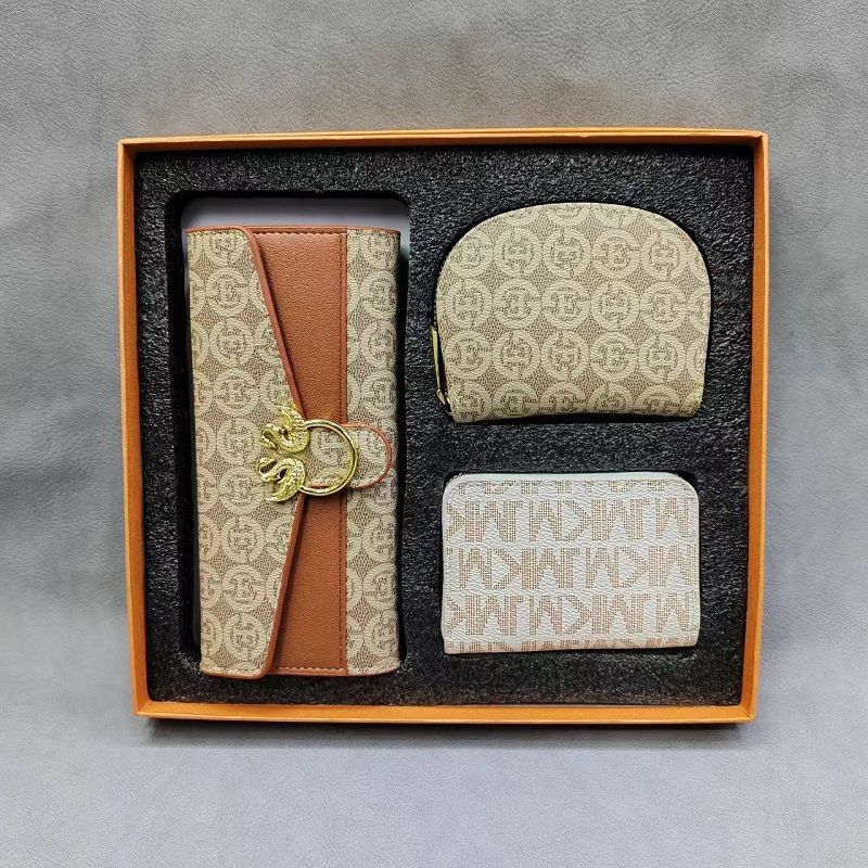 2024 The Web's Most Stylish 3-piece Gift Set With Money Bag, Card Bag And Long Purse For Women's New Year Gift For Women's Birthday Gift For Women's Clutch Bag For The Web's First Quality Lowest