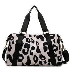 Fashion Travel Bag Short Trip Duffel Bag Large Capacity Cow Print Travel Boarding Bag Light Simple Accommodation Bag Fitness Bag Network Quality First Price Lowest