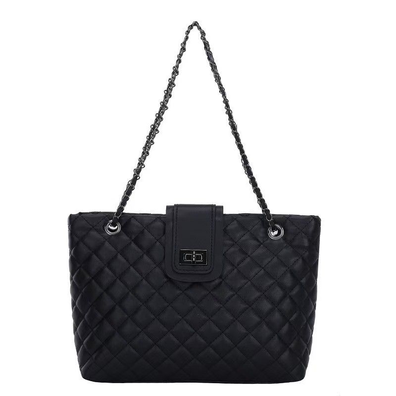 2024 New Fashion Leisure Underarm Bag Diamond Check Embroidered Thread Chain Bag Women's Single Shoulder Oblique Span Tote Bag Women's Whole Network Quality First Service First Price Lowest