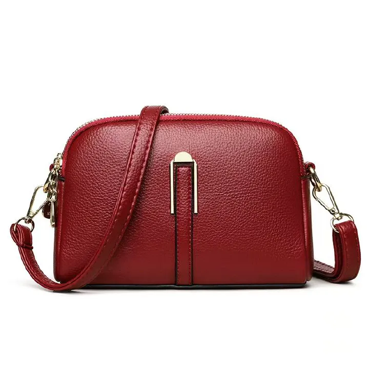 Ladies' Real Cow Leather Small Bag Women's 2024 Fashionable and Versatile Trend Crossbody Purse Lady' Casual Shoulder Phone Bag The Whole Network Quality First Price Lowest