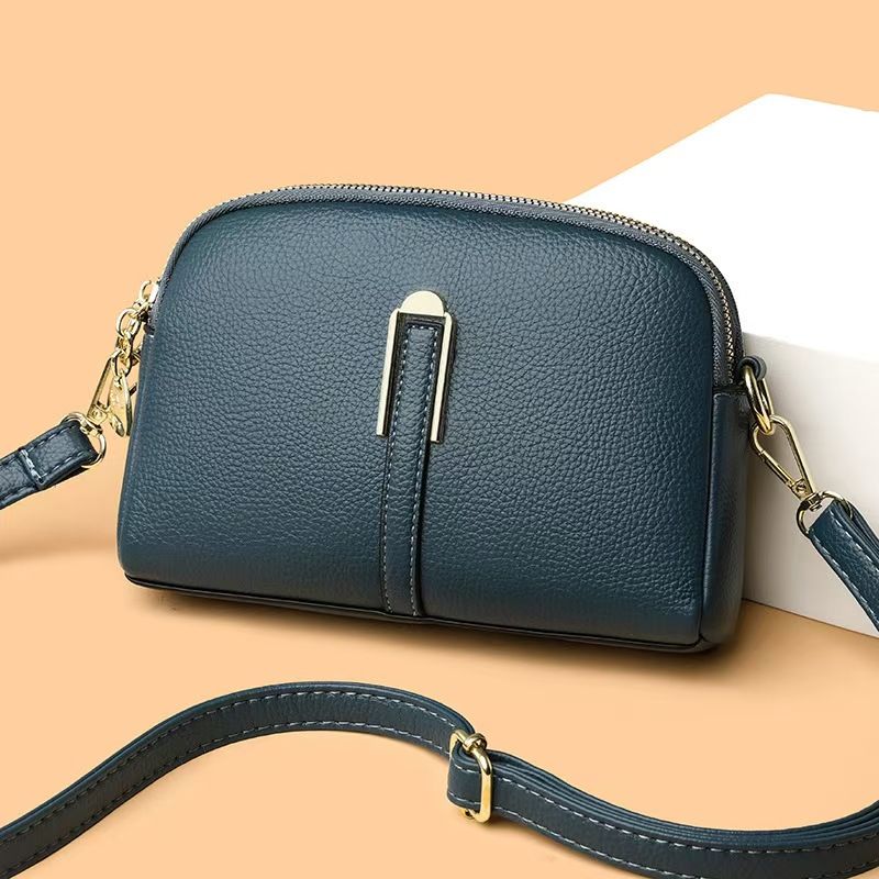 Ladies' Real Cow Leather Small Bag Women's 2024 Fashionable and Versatile Trend Crossbody Purse Lady' Casual Shoulder Phone Bag The Whole Network Quality First Price Lowest