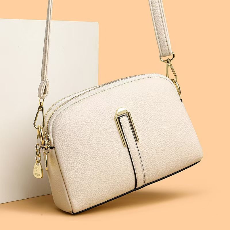 Ladies' Real Cow Leather Small Bag Women's 2024 Fashionable and Versatile Trend Crossbody Purse Lady' Casual Shoulder Phone Bag The Whole Network Quality First Price Lowest