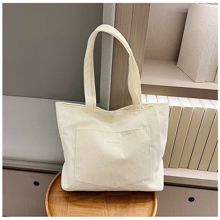 Large Capacity Bag Female 2024 New Korean Version Harajuku Corduroy Mori Student Literary Crossbody Bag The Whole Network Quality A Service First