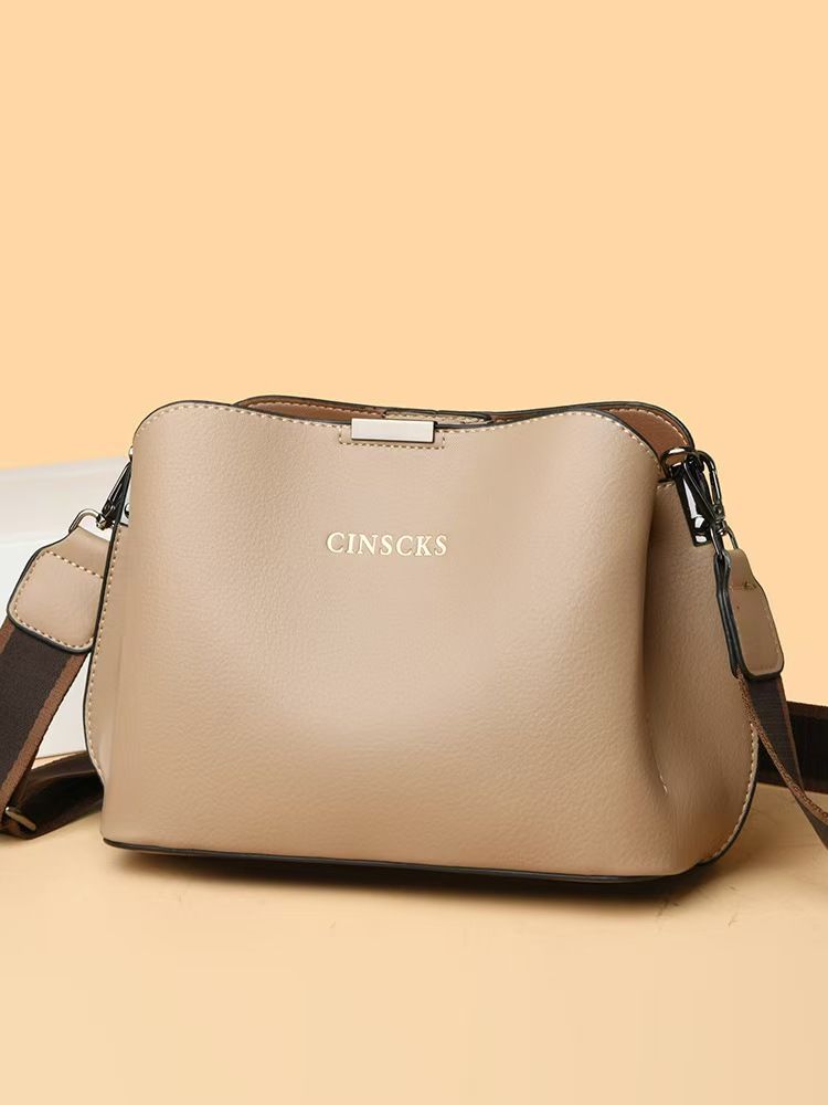 Light Luxury Crossbody Bag Ladies 2024 New Fashion Atmosphere Single Shoulder Bag Soft Leather Large Capacity Senior Casual Women's Bag Whole Network Quality First Service First Price Lowest