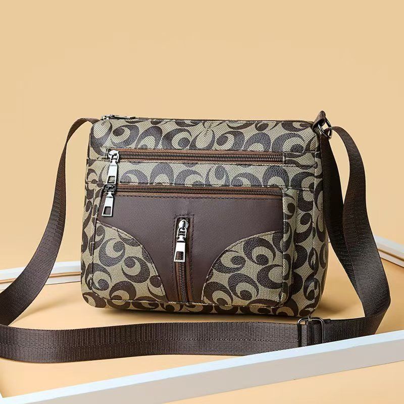 Senior Sense Multi-layer Middle-aged Female Bag Female Bag 2024 New Bag Female Shoulder Bag Crossbody Bag Large Capacity Female Bag Quality First Service First