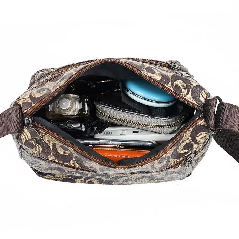 Senior Sense Multi-layer Middle-aged Female Bag Female Bag 2024 New Bag Female Shoulder Bag Crossbody Bag Large Capacity Female Bag Quality First Service First