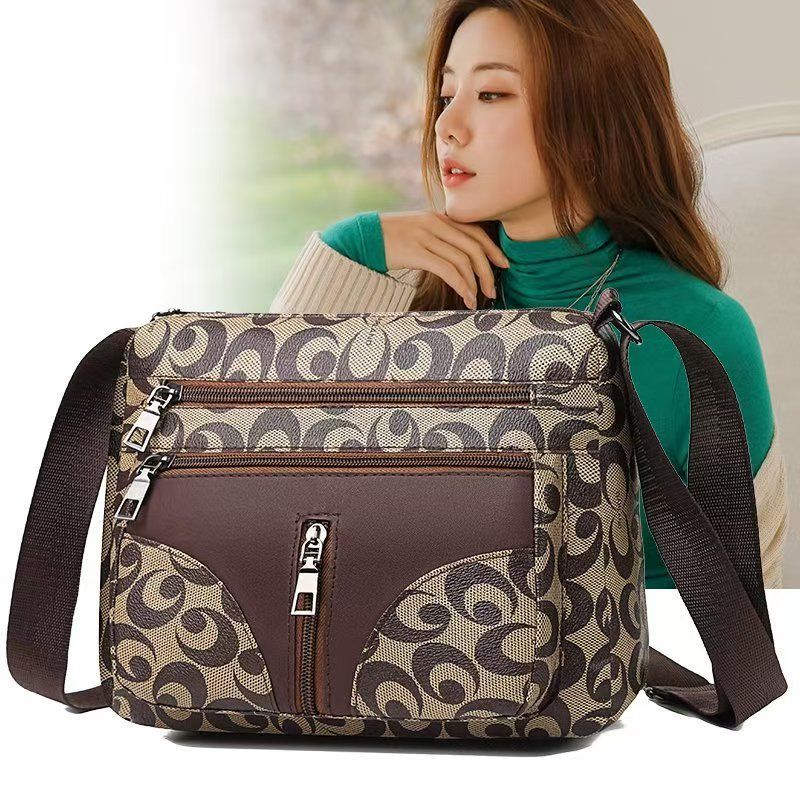 Senior Sense Multi-layer Middle-aged Female Bag Female Bag 2024 New Bag Female Shoulder Bag Crossbody Bag Large Capacity Female Bag Quality First Service First