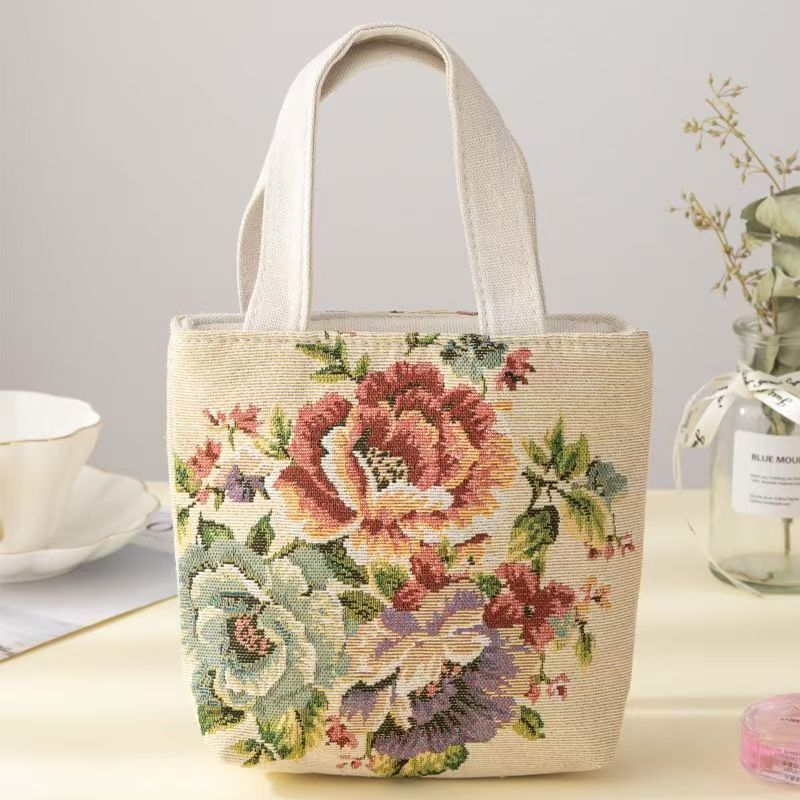 2024 Explosive Handbag Change Double-sided Handbag Embroidery Mobile Phone Bag To Go To Work New Convenient Handbag Network Quality First Service First Price Lowest