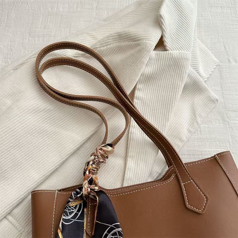 Large Bag Women's Large Capacity Bag New High-end Sense Niche Shoulder Bag College Students Commuting Tote Bag Whole Network Quality First Service First Price Lowest