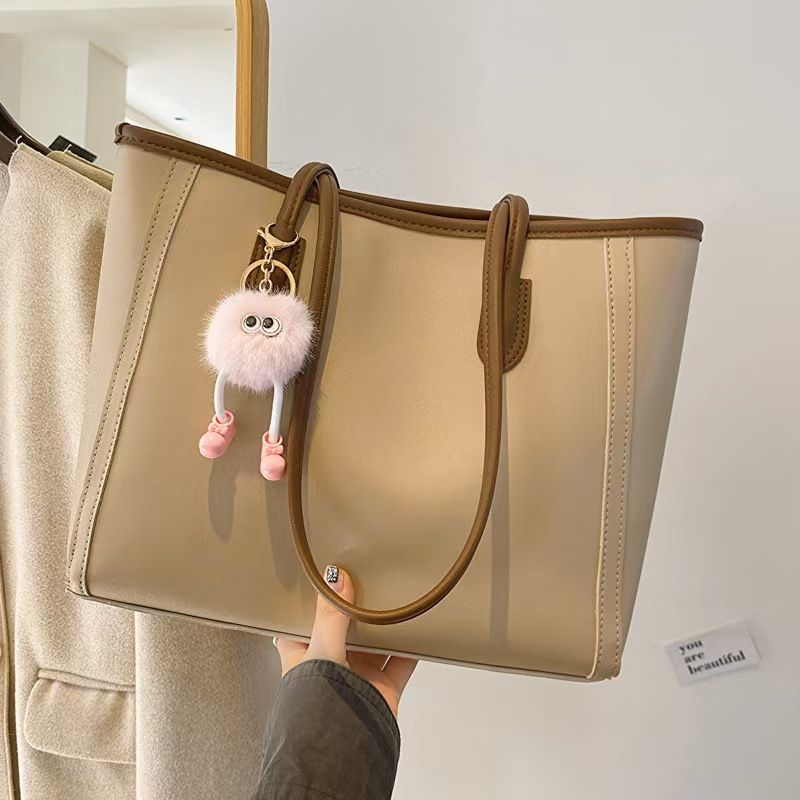 Atmospheric Commuter Texture Handbag  Autumn And Winter New All-in-one Korean Version Single Shoulder Underarm Bag Temperament Tote Bag Whole Network Quality First Service First Price Lowest