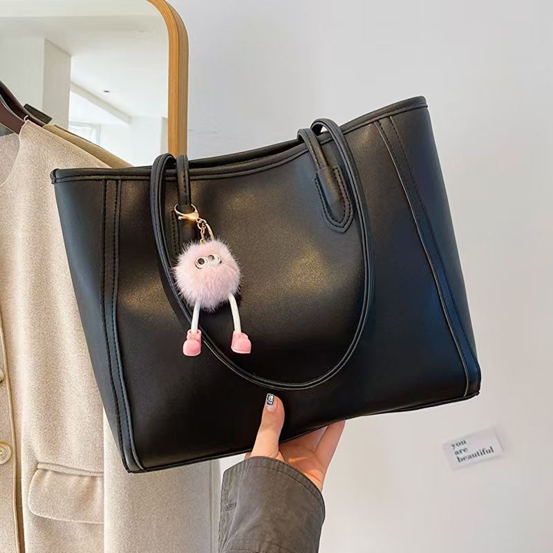 Atmospheric Commuter Texture Handbag  Autumn And Winter New All-in-one Korean Version Single Shoulder Underarm Bag Temperament Tote Bag Whole Network Quality First Service First Price Lowest