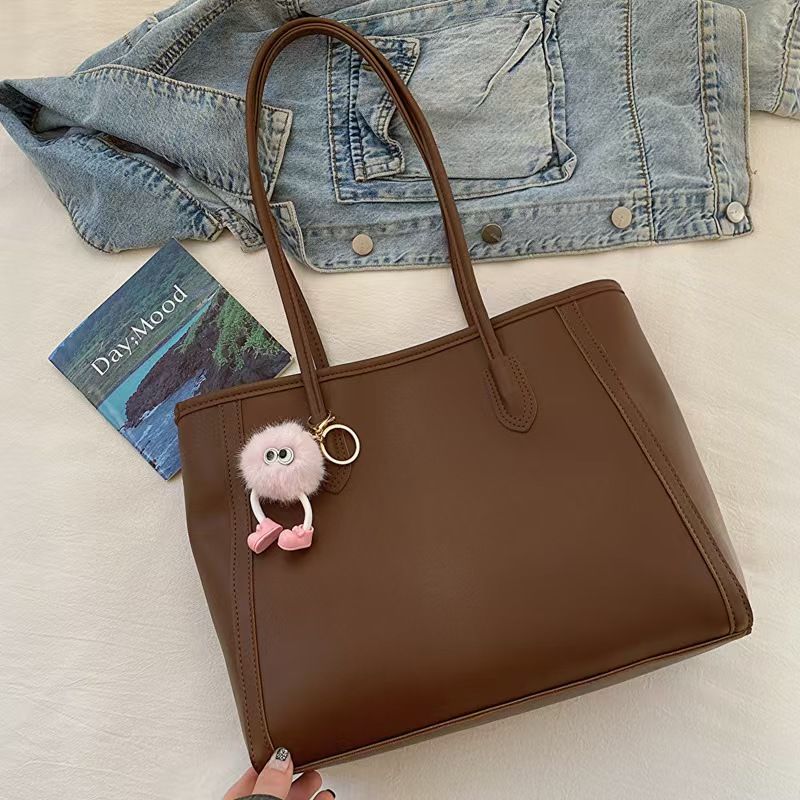 Atmospheric Commuter Texture Handbag  Autumn And Winter New All-in-one Korean Version Single Shoulder Underarm Bag Temperament Tote Bag Whole Network Quality First Service First Price Lowest