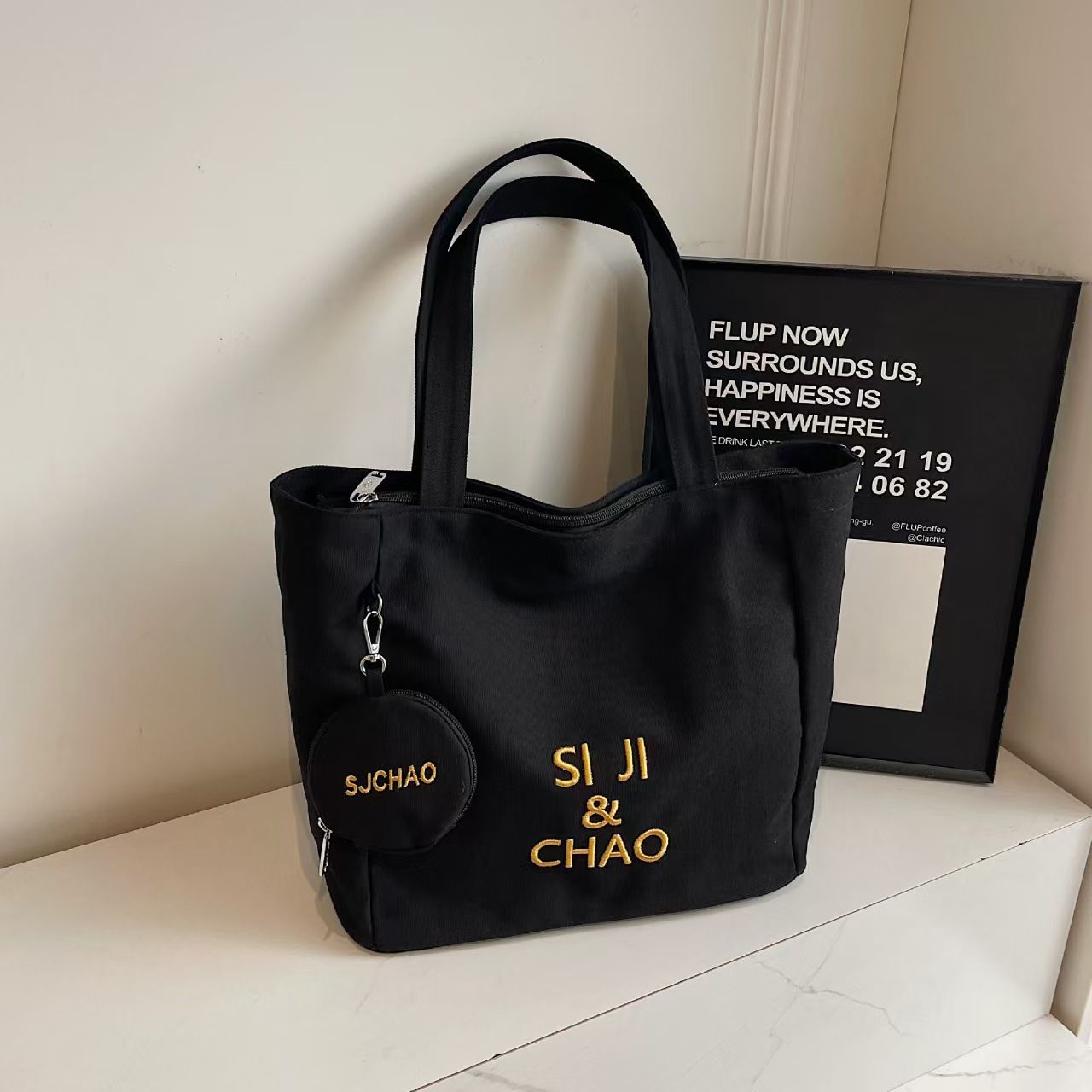 Canvas Bag Female Large Capacity 2025 New Autumn And Winter All-in-one Leisure Single Shoulder College Students Class Commuting Tote Bag Whole Network Quality First Service First Price Lowest