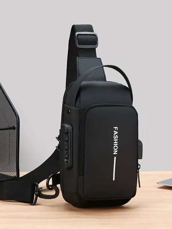 Cross-border new style slouch bag men's motorcycle bag chest bag high-end feeling, anti-theft single shoulder bag fashionable cycling men's outdoor quality first in the whole network