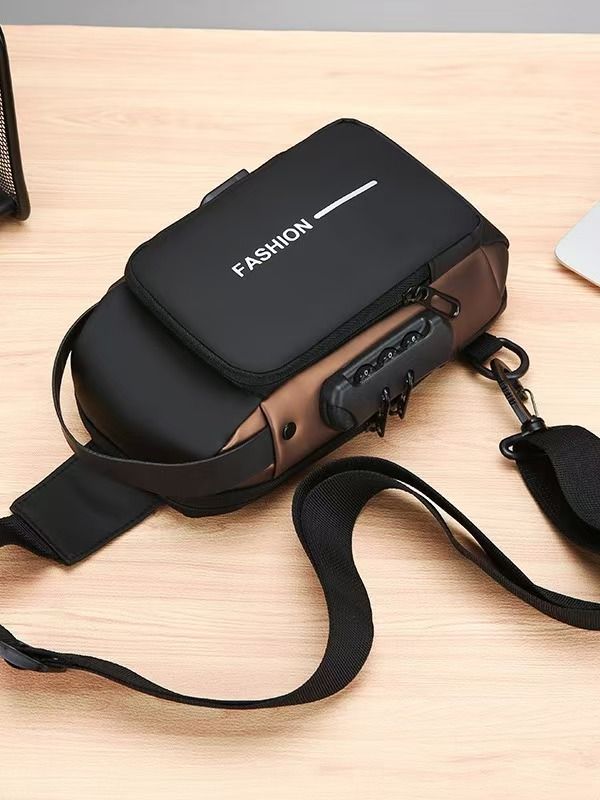 Cross-border new style slouch bag men's motorcycle bag chest bag high-end feeling, anti-theft single shoulder bag fashionable cycling men's outdoor quality first in the whole network