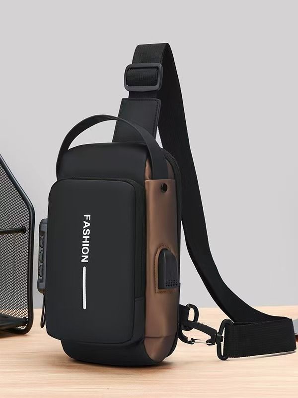 Cross-border new style slouch bag men's motorcycle bag chest bag high-end feeling, anti-theft single shoulder bag fashionable cycling men's outdoor quality first in the whole network