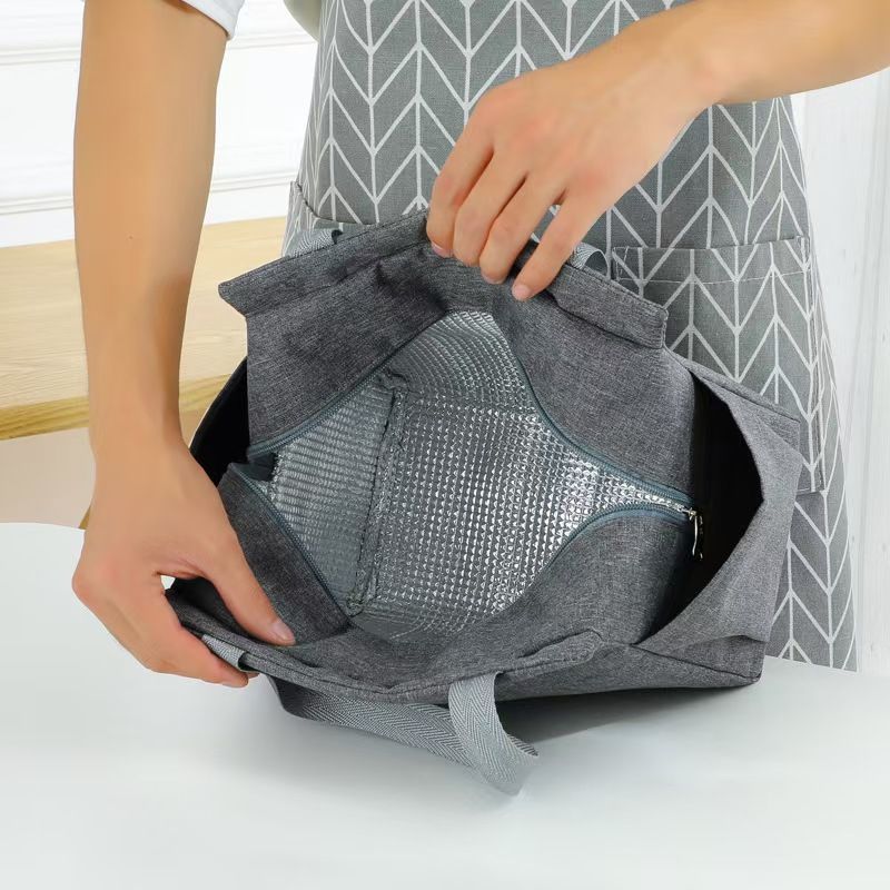 Large-capacity Oxford Cloth Lunch Box Bag - Perfect For Office Workers To Carry Lunch, Simple And Portable Lunch Box, Convenient For Taking To Work. The Best Quality Lunch Bag Available Online.