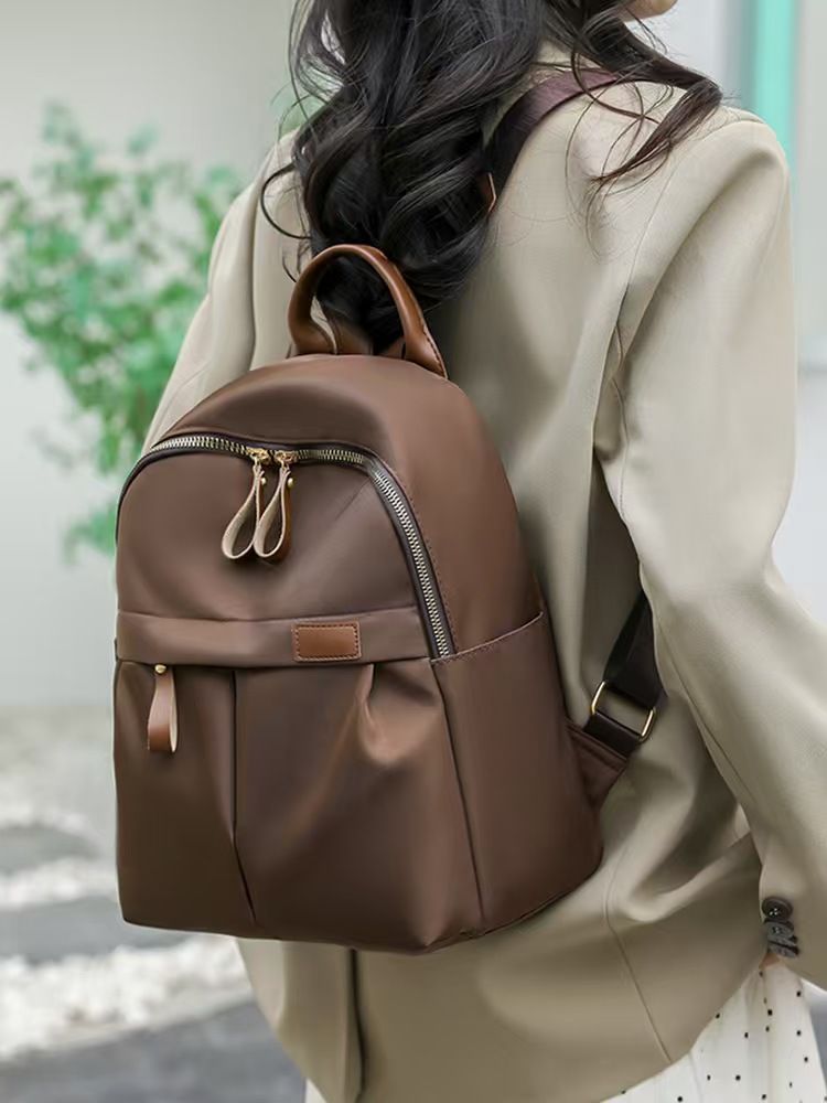Double Shoulder Bag - New 2025 Style Trendy Travel Nylon Fabric Small Backpack For Women, Versatile And Fashionable Canvas Small Bag For Carrying Books And Bags.