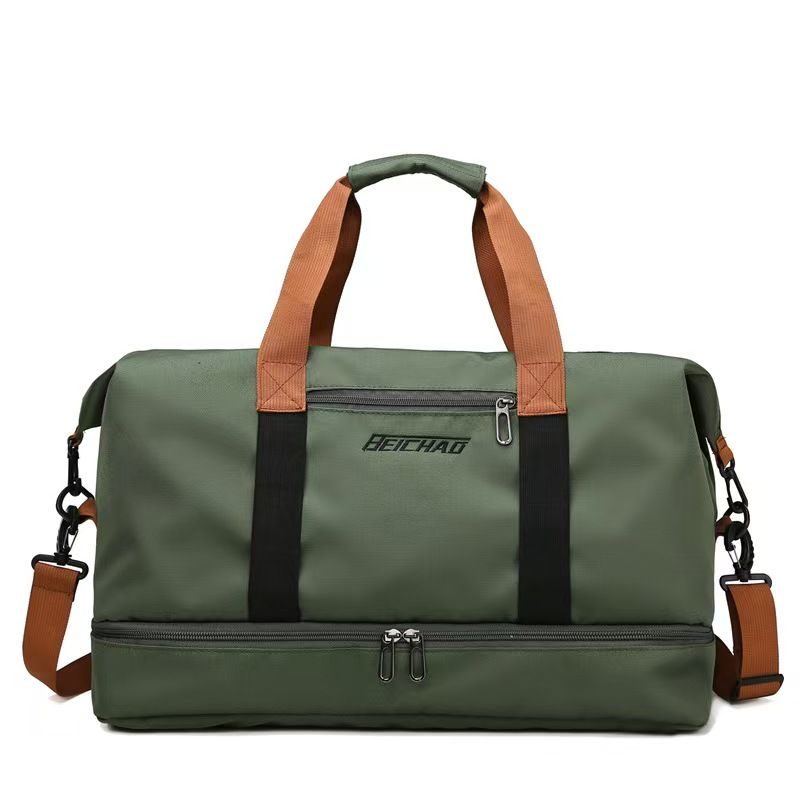 New Fitness Bag With Separate Dry And Wet Compartments, Large Capacity And Independent Shoe Compartment. Business Trip Fitness Bag That Can Be Equipped With A Handle. Travel Bag