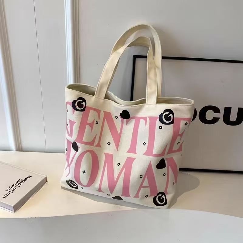 Canvas Bag - Large Capacity Tote Bag - School Commuting Bag - Versatile Printed Mom's Handbag - Shoulder bag - Crossbody Bag - Shopping Bag - Top Quality Across The Entire Network