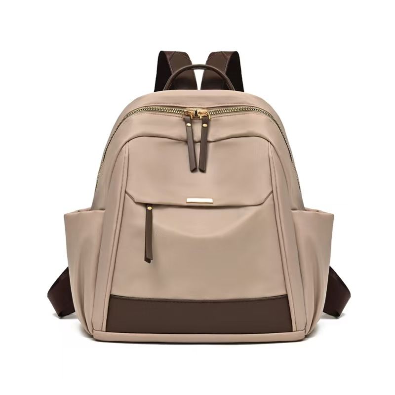 The New Ladies' Double-shoulder Bag Is A Large-capacity, Lightweight, Casual Travel Backpack Made Of Nylon, Featuring A Simple Design Suitable For Commuting And Studying. It Has The Top Quality Among