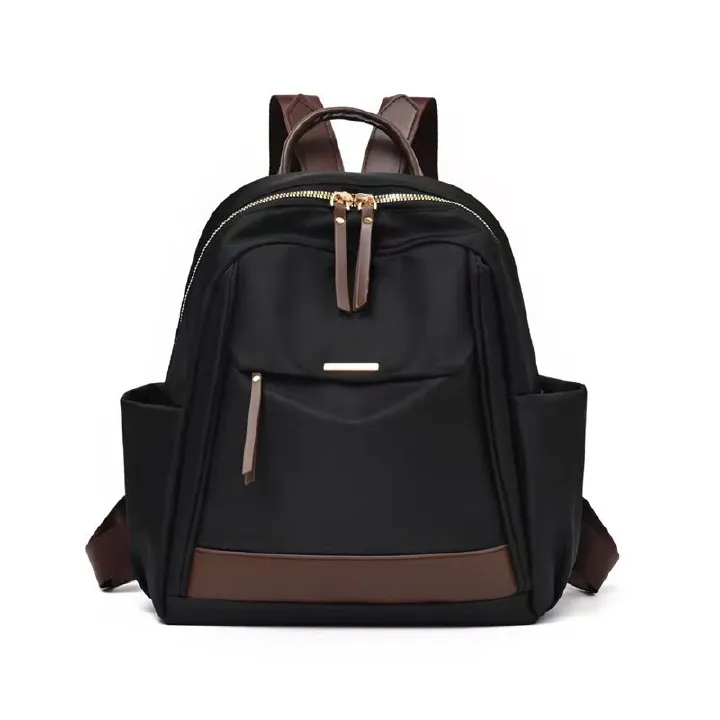 The New Ladies' Double-shoulder Bag Is A Large-capacity, Lightweight, Casual Travel Backpack Made Of Nylon, Featuring A Simple Design Suitable For Commuting And Studying. It Has The Top Quality Among