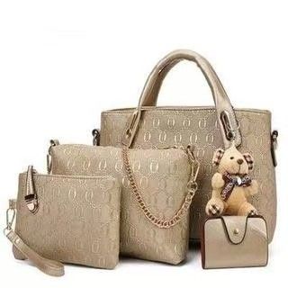 New Style Casual Handbag - 4-Piece Set Of Mother And Daughter Bags, Bear-Shaped Shoulder Crossbody Bag. The Highest Quality And First-Class Service Across The Entire Network.