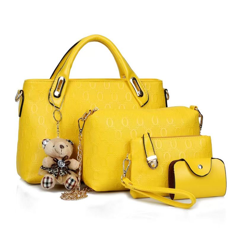 New Style Casual Handbag - 4-Piece Set Of Mother And Daughter Bags, Bear-Shaped Shoulder Crossbody Bag. The Highest Quality And First-Class Service Across The Entire Network.