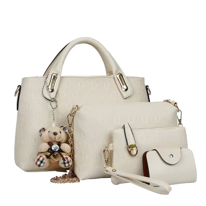 New Style Casual Handbag - 4-Piece Set Of Mother And Daughter Bags, Bear-Shaped Shoulder Crossbody Bag. The Highest Quality And First-Class Service Across The Entire Network.