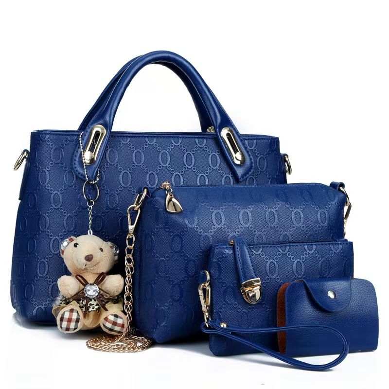 New Style Casual Handbag - 4-Piece Set Of Mother And Daughter Bags, Bear-Shaped Shoulder Crossbody Bag. The Highest Quality And First-Class Service Across The Entire Network.