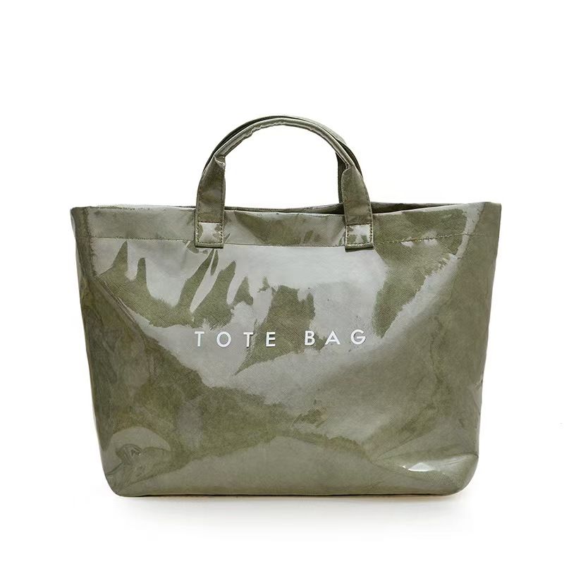 Fashionally Stylish Durable Paper Women's Bag - New Trendy Casual Commuting Handbag With Large Capacity Versatile And Fashionable Tote Bag