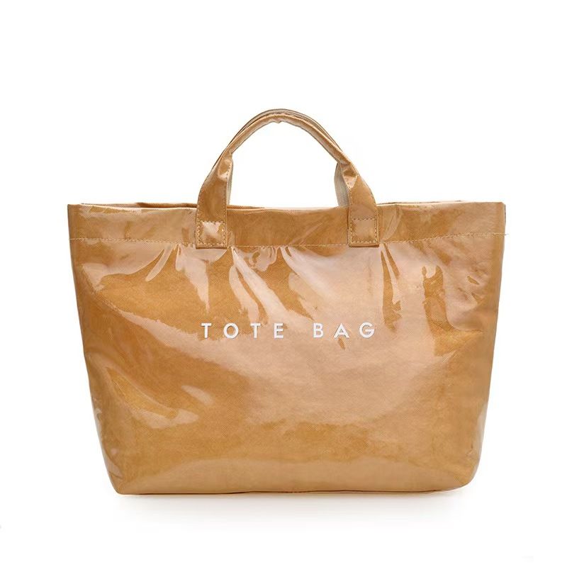 Fashionally Stylish Durable Paper Women's Bag - New Trendy Casual Commuting Handbag With Large Capacity Versatile And Fashionable Tote Bag