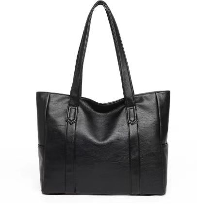Soft Leather Texture Large Bag With Simple And Casual Style Single Shoulder Bag With Large Capacity For Daily Commuting Retro Tote Bag With Light Luxury Design Handbag For Carrying On The Go. Top Qual