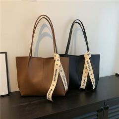 Large Capacity Women's Bag 2024 Spring/Summer New Niche Retro Shoulder Bag Advanced Sense Large Bag Commuter Tote Bag Tide Whole Network Quality First Service First Price Lowest