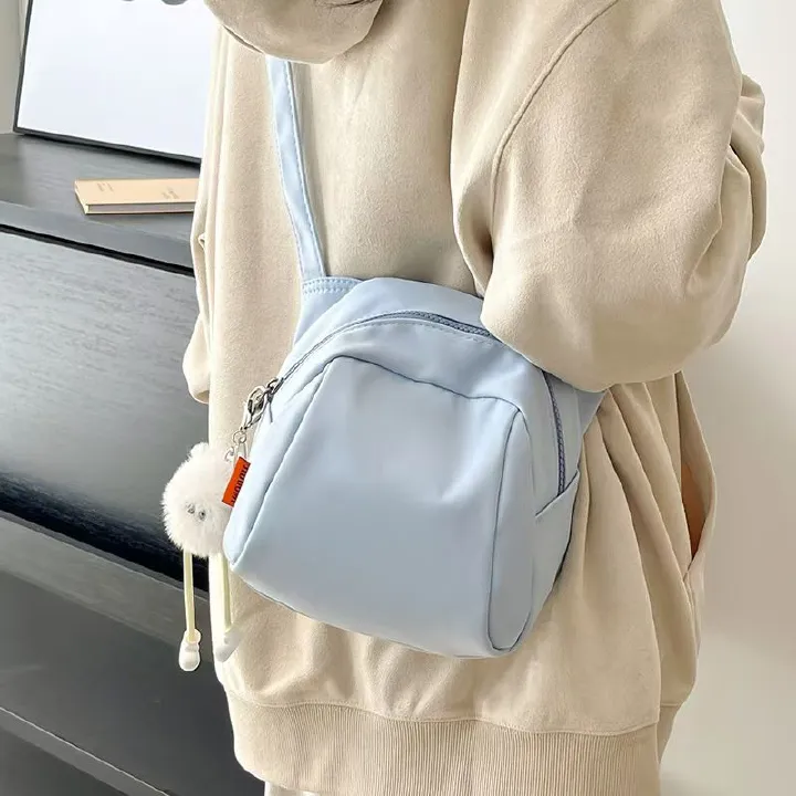 New Style Women's Bag - Japanese-Style Casual Crossbody Bag Fresh And Light Suitable For Students Simple And Elegant Single-Shoulder Bag Fashionable Small Bag Trendy Women's Bag