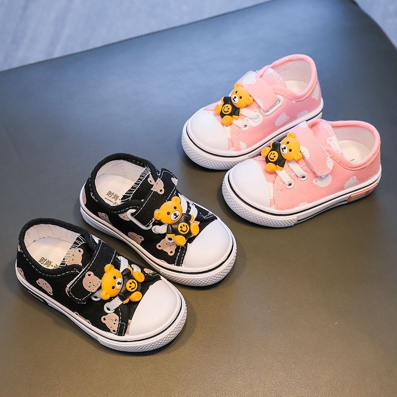 Children baby shoes breathable sneakers canvas shoes 2-5-year-old children's single shoes soft-soled toddler shoes in children's shoes.