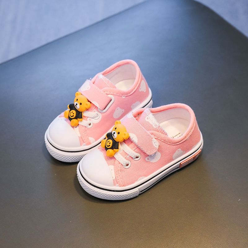 Children baby shoes breathable sneakers canvas shoes 2-5-year-old children's single shoes soft-soled toddler shoes in children's shoes.