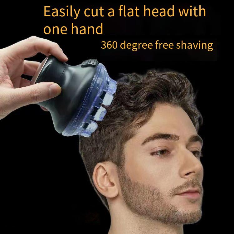 Electric hair clipper UFO flying saucer self-care fully automatic men's electric hair clipper shaving hair bald rotating blade reasoning