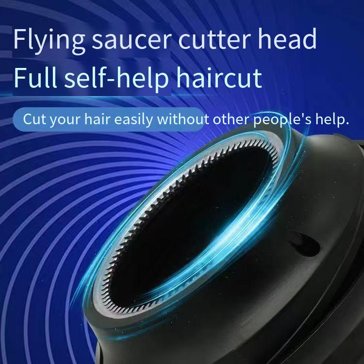Electric hair clipper UFO flying saucer self-care fully automatic men's electric hair clipper shaving hair bald rotating blade reasoning