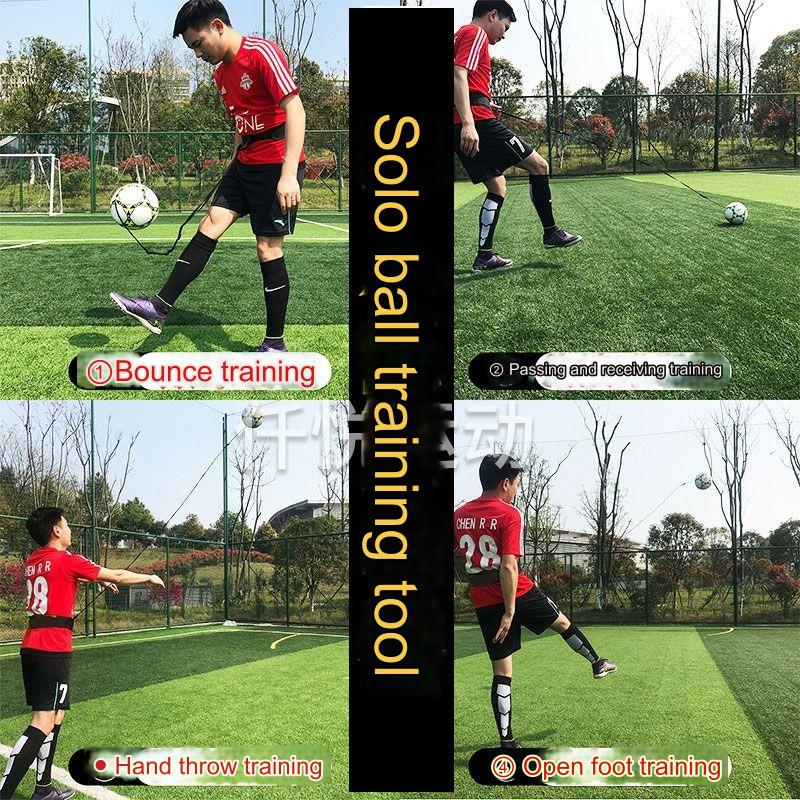 Football Trainer Beginners Kicking Ball Auxiliary Rebound Ball with Adult Football Training Equipment for Primary and Secondary School Children