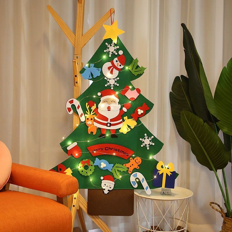 DIY Magic Christmas Tree+Decorative Lights 100x70CM Creative Christmas Lantern Room Decorative Christmas Banners & Garlands