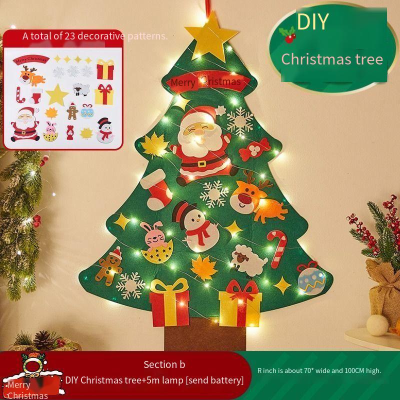 DIY Magic Christmas Tree+Decorative Lights 100x70CM Creative Christmas Lantern Room Decorative Christmas Banners & Garlands