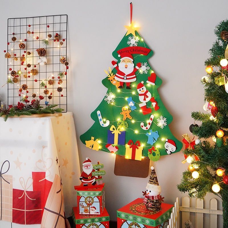 DIY Magic Christmas Tree+Decorative Lights 100x70CM Creative Christmas Lantern Room Decorative Christmas Banners & Garlands