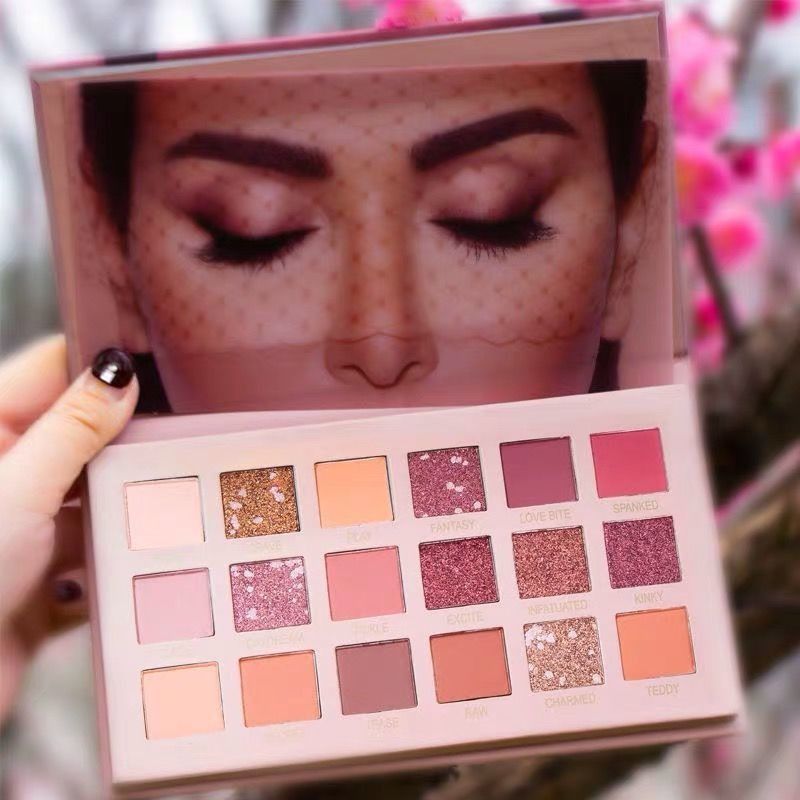 18 color eye shadow palette + eyeliner + 5 makeup brushes Desert Rose Pearlescent Matte Affordable Unicorn Student Beginner Eyeshadow for Girls