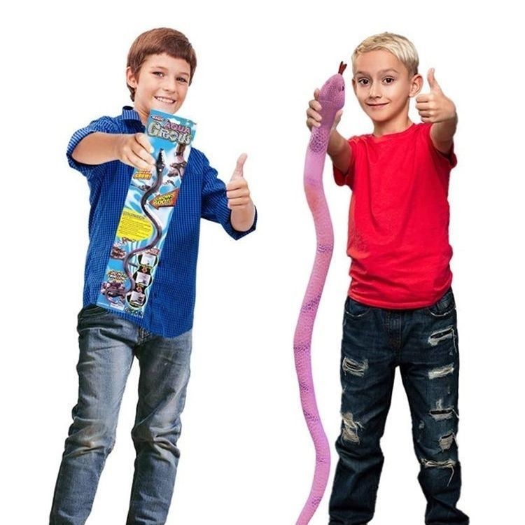 2pcs snakes and crocodiles bigger Soak in water and become a big snake for 7 days and expand 600%. Tik Tok develops the same toy. Remember the fun of teasing snakes and crocodiles randomly