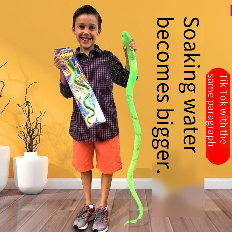 2pcs snakes and crocodiles bigger Soak in water and become a big snake for 7 days and expand 600%. Tik Tok develops the same toy. Remember the fun of teasing snakes and crocodiles randomly